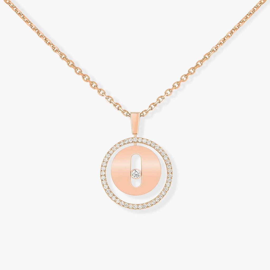 [[⭐DORISW] ]  MOVE PM NECKLACE PINK GOLD DIAMOND