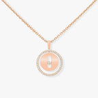 [[⭐DORISW] ]  MOVE PM NECKLACE PINK GOLD DIAMOND