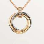 [⭐DORISW] TRINITY NECKLACE GOLD  DIAMONDS