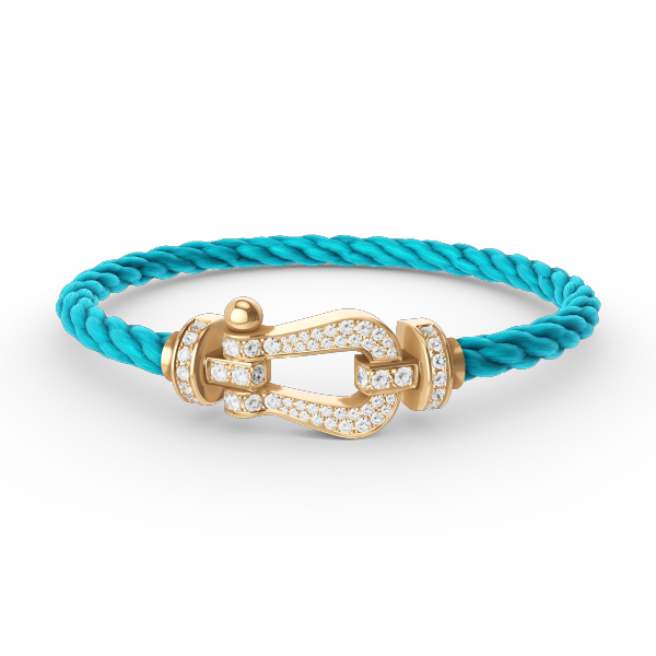 [⭐DORISW] FORCE GROSSES HUFEISEN VOLLDIAMANT ARMBAND GOLD