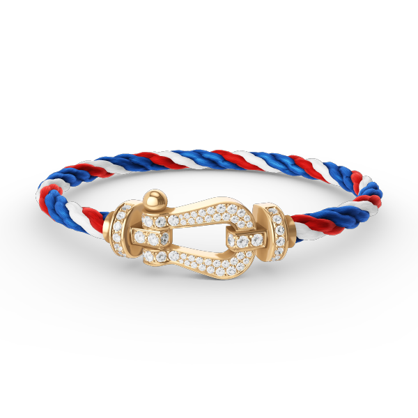 [⭐DORISW] FORCE GROSSES HUFEISEN VOLLDIAMANT ARMBAND GOLD