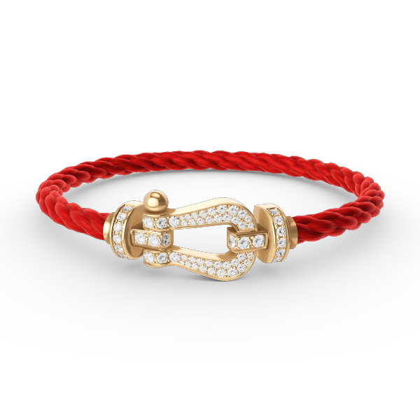 [⭐DORISW] FORCE GROSSES HUFEISEN VOLLDIAMANT ARMBAND GOLD