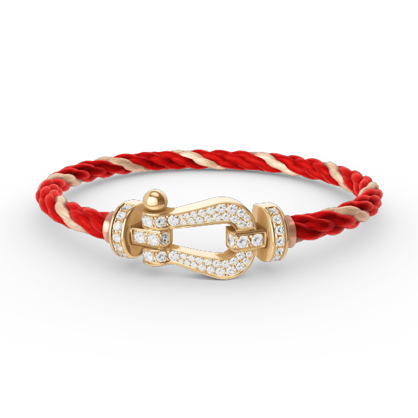 [⭐DORISW] FORCE GROSSES HUFEISEN VOLLDIAMANT ARMBAND GOLD