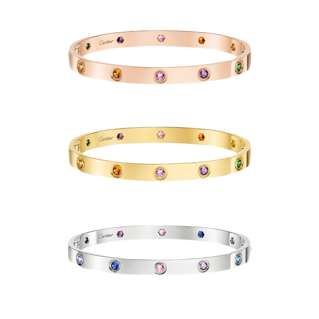[[⭐DORISW] ] 2026 RAINBOW LOVE BRACELET 6.1MM  10 DIAMONDS