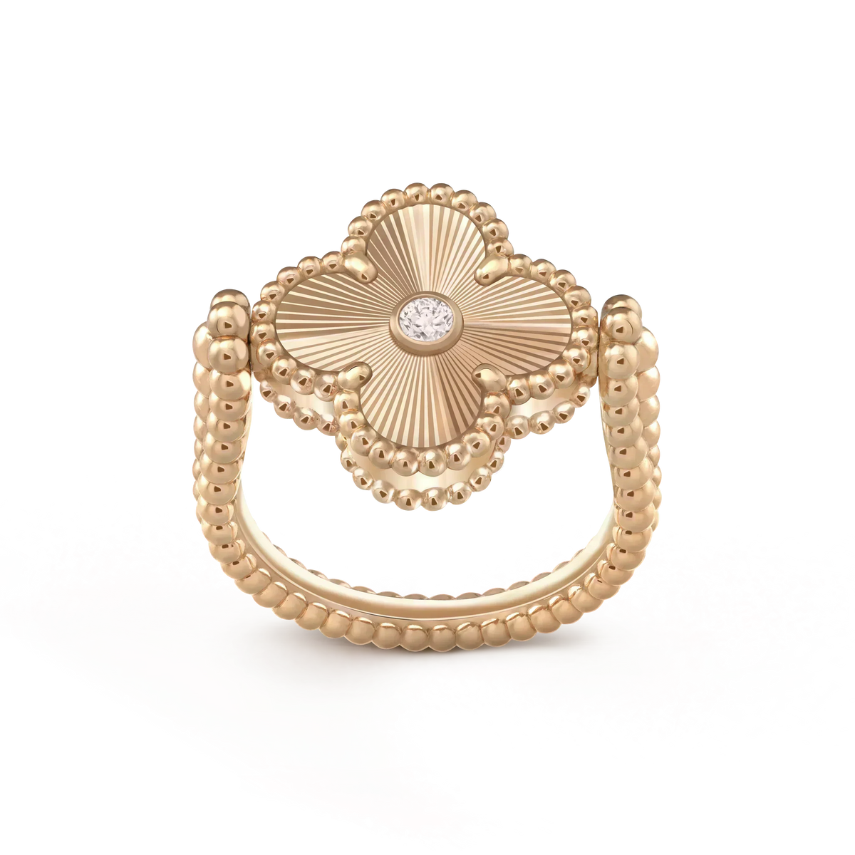 [⭐DORISW] CLOVER RIVERSIBLE ROSE GOLD RING