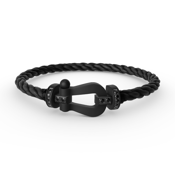 [⭐DORISW] FORCE LARGE SERIES HORSESHOE BLACK SAMURAI BRACELET