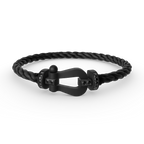 [⭐DORISW] FORCE LARGE SERIES HORSESHOE BLACK SAMURAI BRACELET