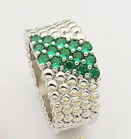 [[⭐DORISW] ]  PERLEE DIAMOND RING ,5-ROW DIAMOND-SET DESIGN