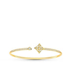 [⭐DORISW] IDYLLE GOLD OFFENER ARMBAND MIT DIAMANT-PAVÉ