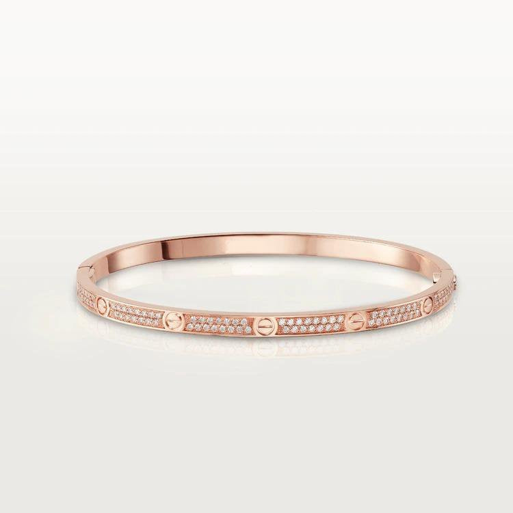 [⭐DORISW] LOVE BRACELET 3.65MM DIAMOND-PAVED