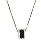 [⭐DORISW]ZERO 1 BLACK CERAMIC SILVER NECKLACE