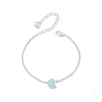 Armbänder mit blauer Muschel-Gliederkette