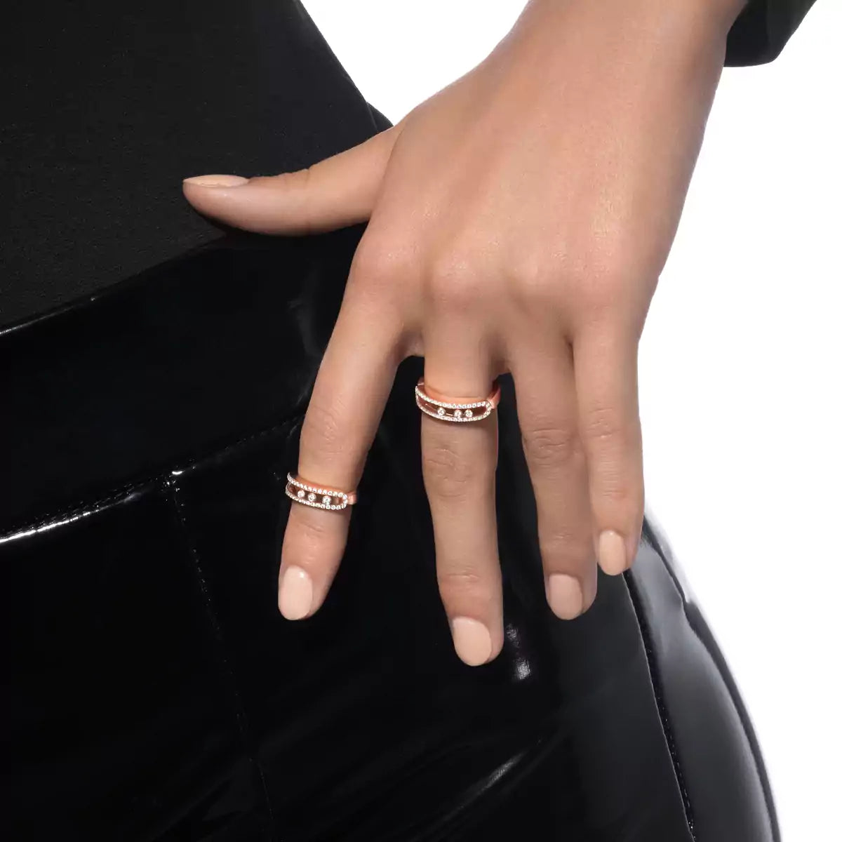 [[⭐DORISW] ]  Baby Move Gold Diamond Pave_ Ring