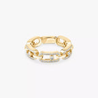 [[⭐DORISW] ] Move Link Pave_-Set Diamond Ring in Gold