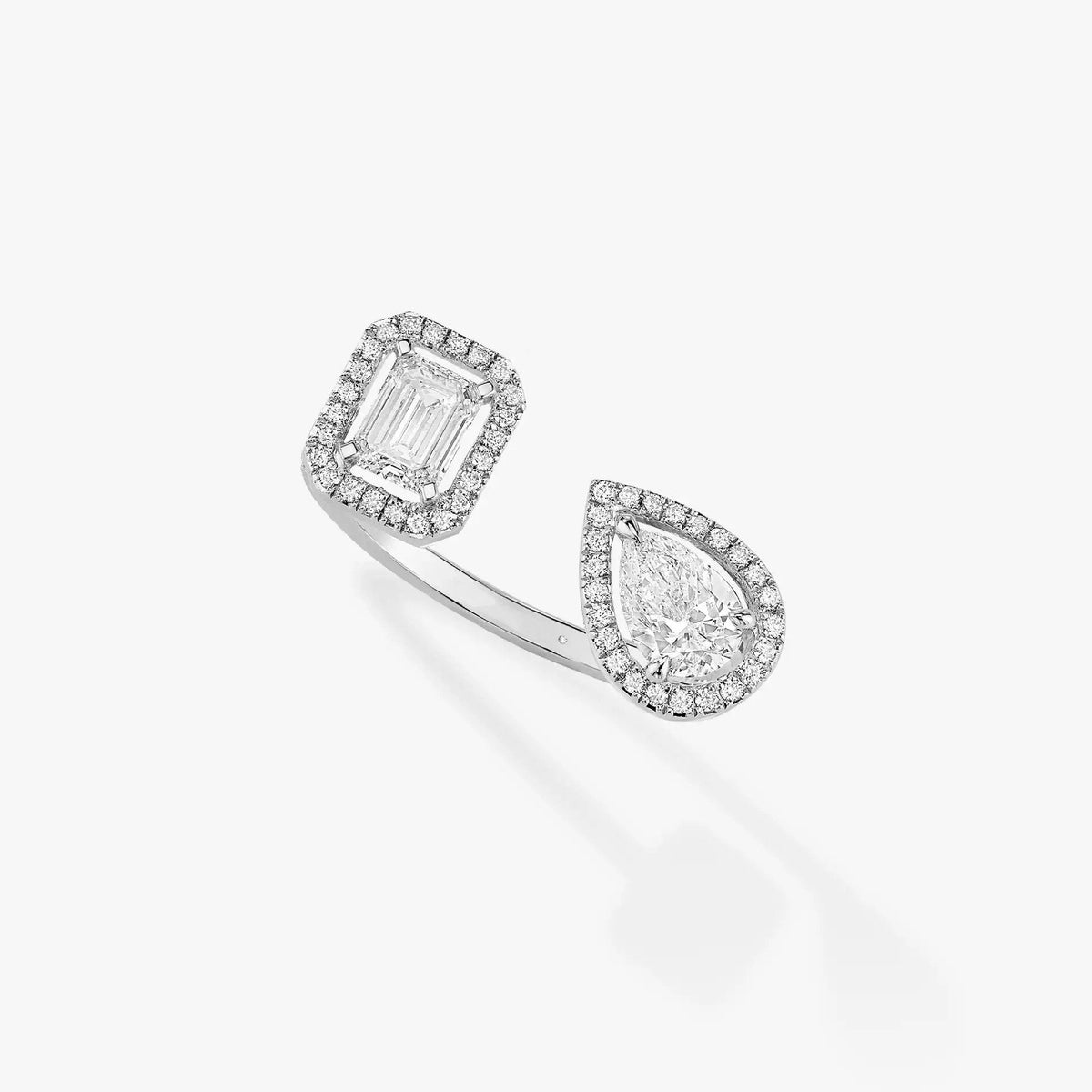 [[⭐DORISW] ] MY TWIN TOI & MOI SILVER DIAMOND RING