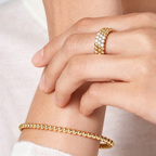 [[⭐DORISW] ]  THREE-ROW DIAMOND RING