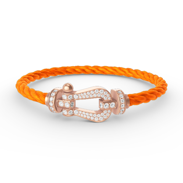 [⭐DORISW] FORCE GROSSES HUFEISEN ARMBAND VOLLDIAMANT ROSÉGOLD