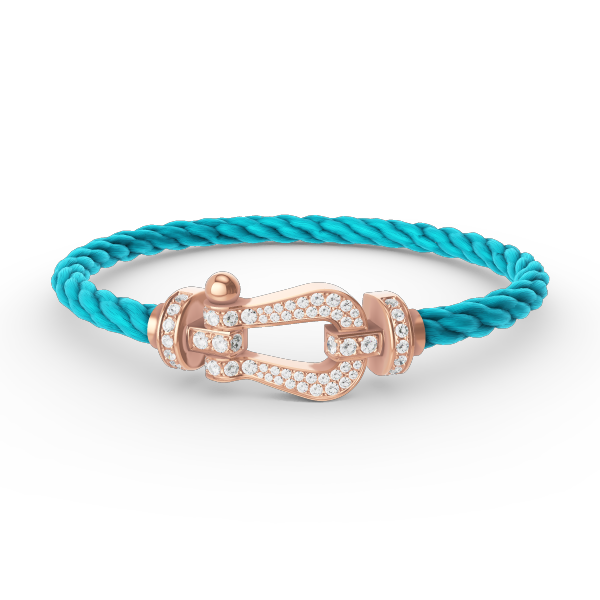 [⭐DORISW] FORCE GROSSES HUFEISEN ARMBAND VOLLDIAMANT ROSÉGOLD
