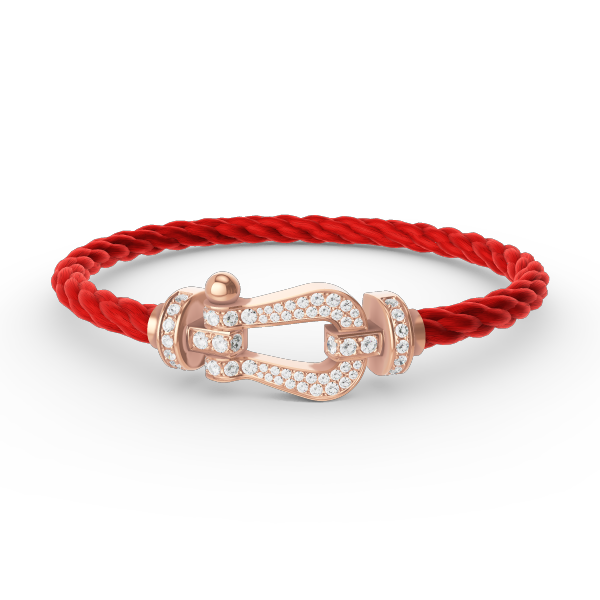[⭐DORISW] FORCE GROSSES HUFEISEN ARMBAND VOLLDIAMANT ROSÉGOLD