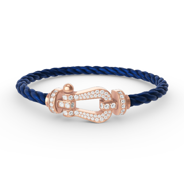 [⭐DORISW] FORCE GROSSES HUFEISEN ARMBAND VOLLDIAMANT ROSÉGOLD