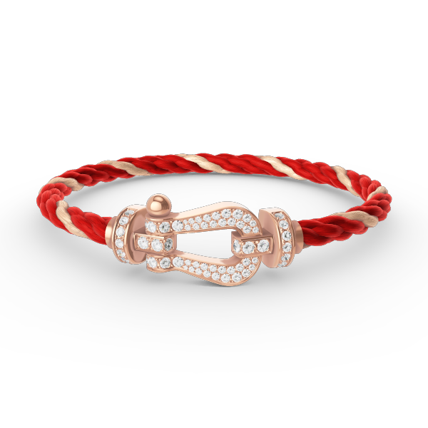 [⭐DORISW] FORCE GROSSES HUFEISEN ARMBAND VOLLDIAMANT ROSÉGOLD