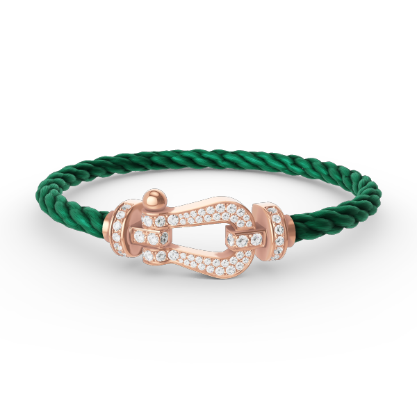 [⭐DORISW] FORCE GROSSES HUFEISEN ARMBAND VOLLDIAMANT ROSÉGOLD