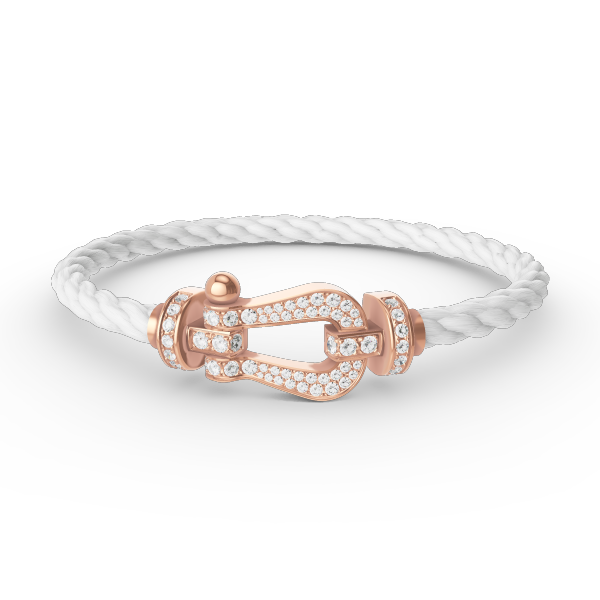 [⭐DORISW] FORCE GROSSES HUFEISEN ARMBAND VOLLDIAMANT ROSÉGOLD