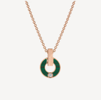 [⭐DORISW]GARI HALSKETTE ROSÉGOLD MALACHIT