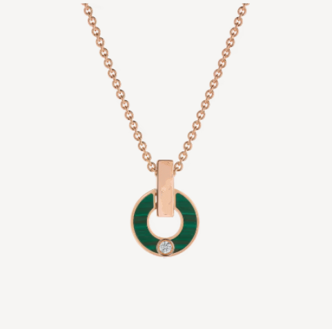 [⭐DORISW]GARI HALSKETTE ROSÉGOLD MALACHIT