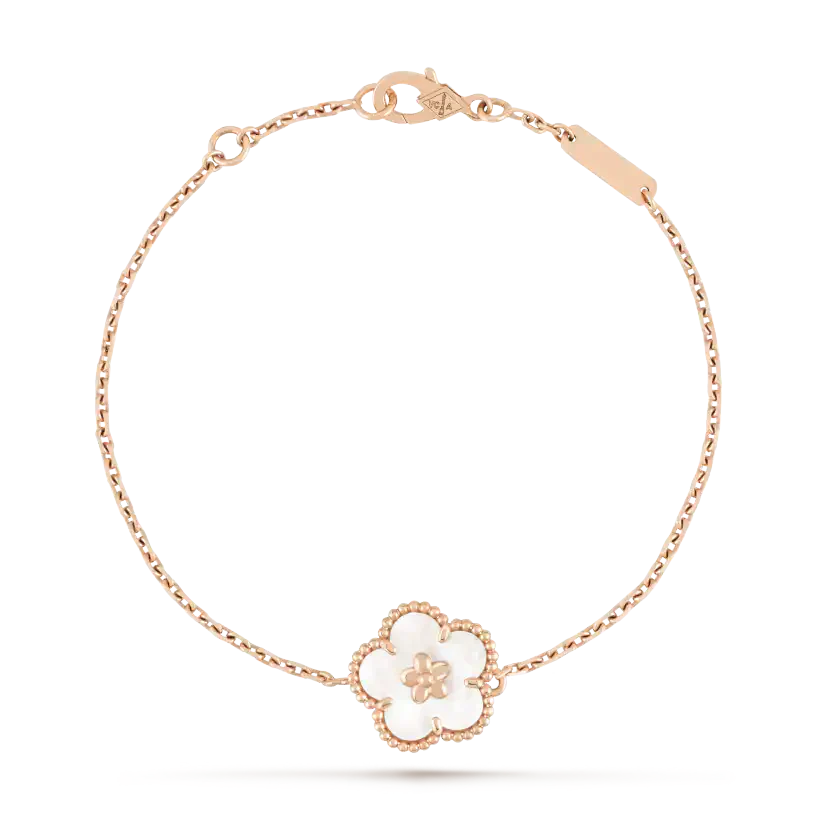 [⭐DORISW] LUCKY WHITE MOP PLUM BLOSSOM  BRACELET