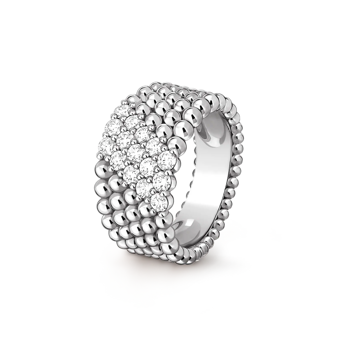 [[⭐DORISW] ]  PERLEE DIAMOND RING ,5-ROW DIAMOND-SET DESIGN