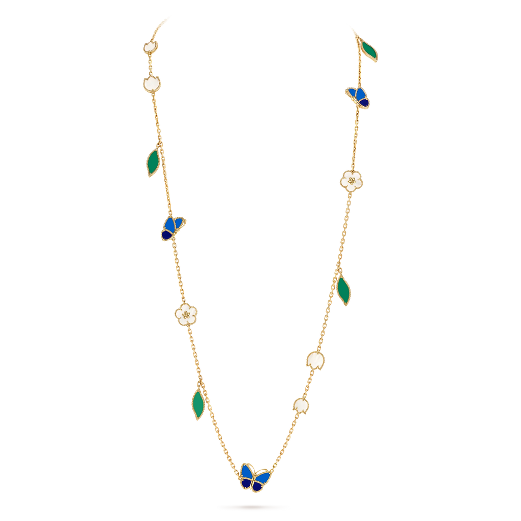 [[⭐DORISW] ] 26 NEW CLOVER 15 MOTIFS LUCKY NECKLACE