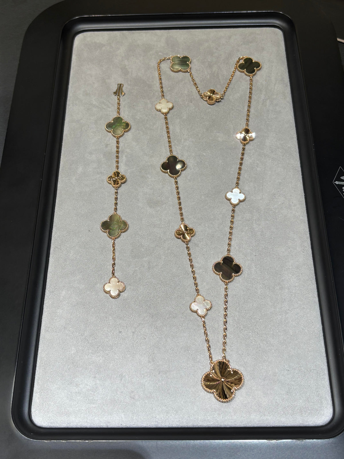 [[⭐DORISW] ] 25 NEW CLOVER 15 MOTIFS GRAY MOTHER-OF-PEARL