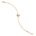 [⭐DORISW] FRIVOLES GOLD-ARMBAND MIT BLUME UND ROSA MALACHIT
