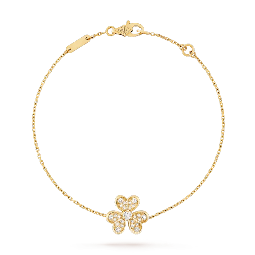 [⭐DORISW] FRIVOLE GOLD FLOWER DIAMOND BRACELET
