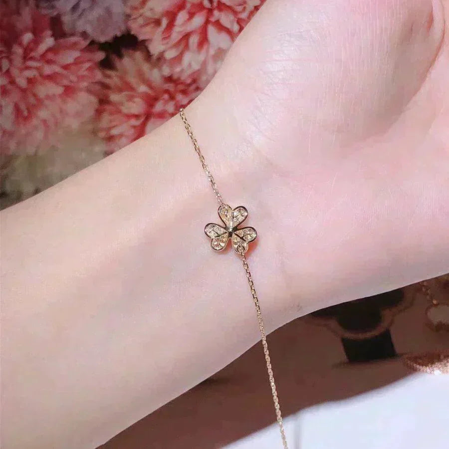 [⭐DORISW] FRIVOLE GOLD FLOWER DIAMOND BRACELET