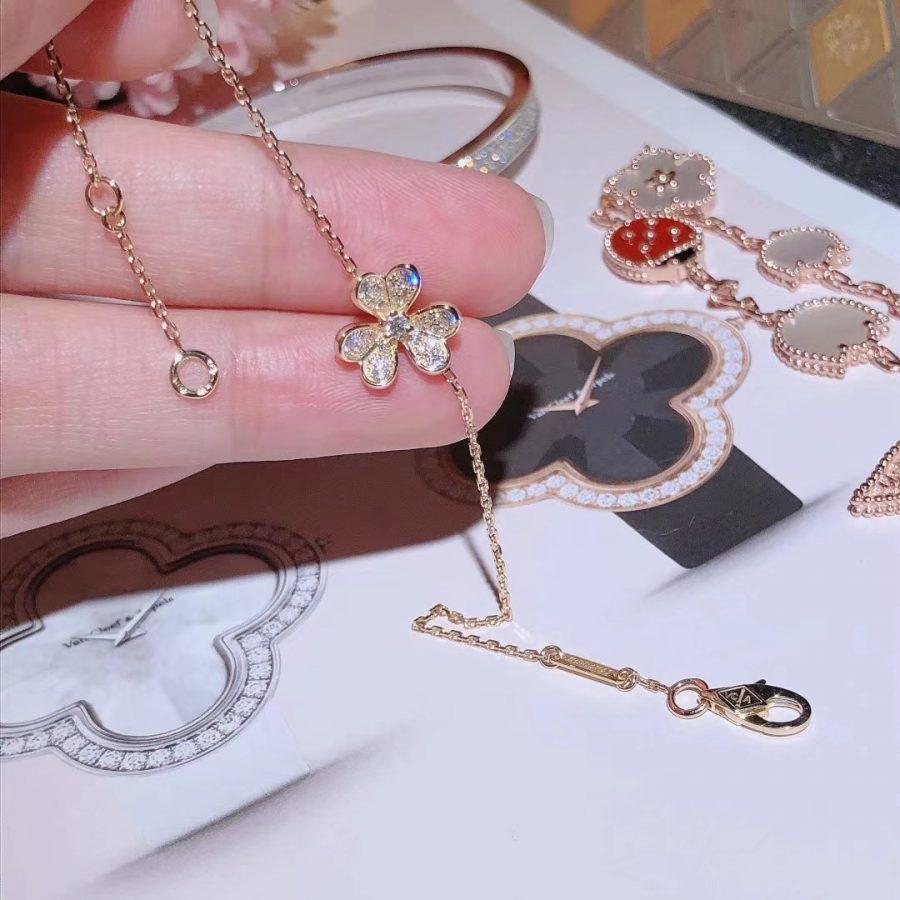 [⭐DORISW] FRIVOLE GOLD FLOWER DIAMOND BRACELET