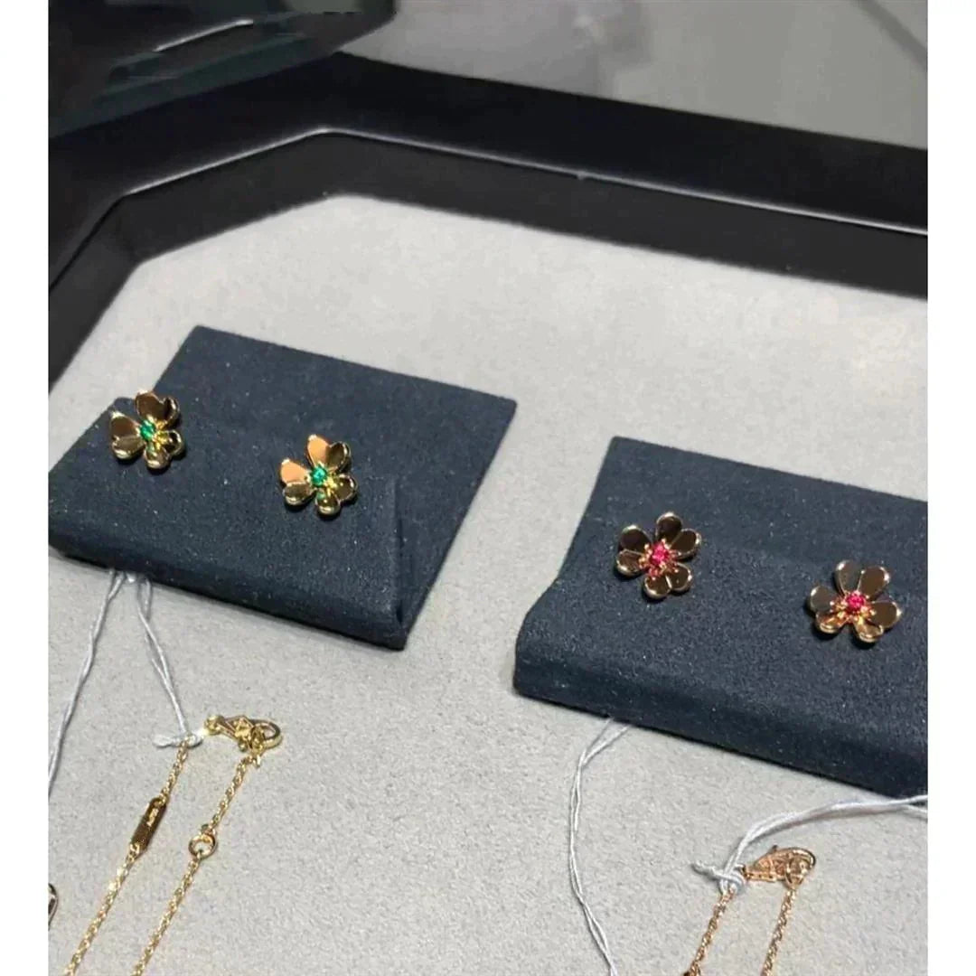 [⭐DORISW] フリヴォル フラワーピンク ピアス