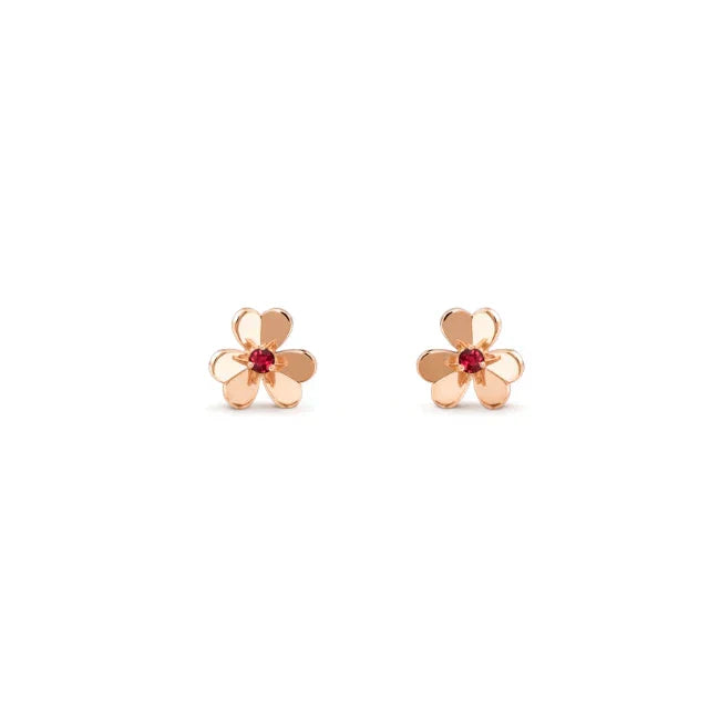 [⭐DORISW] フリヴォル フラワーピンク ピアス