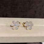 [⭐DORISW] FRIVOLE GOLD FLOWER DIAMOND EARRINGS