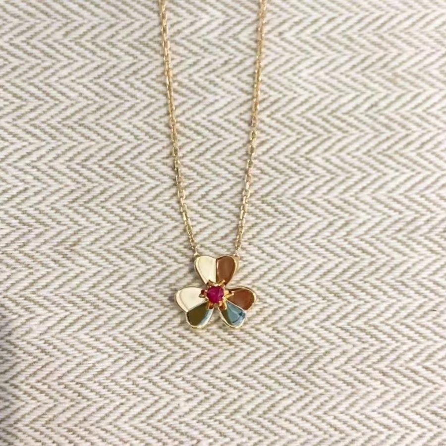 [⭐DORISW] FRIVOLLE GOLDENE BLUMENKETTE