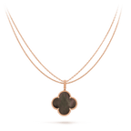 [⭐DORISW] CLOVER 25MM GOLD DARK MOP BIG CLOVER NECKLACE