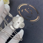 [⭐DORISW] CLOVER 25MM SILBER GROSSE KLEEBLATT-HALSKETTE