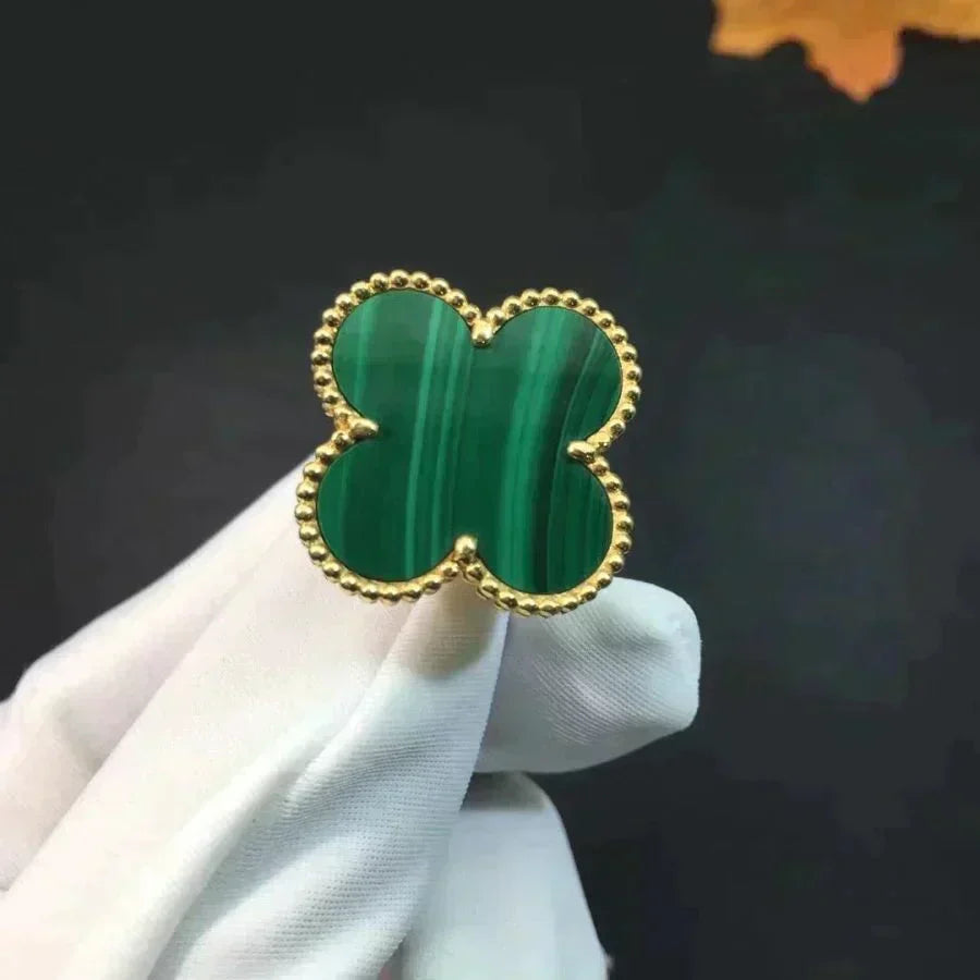[⭐DORISW] CLOVER MALACHITE RING
