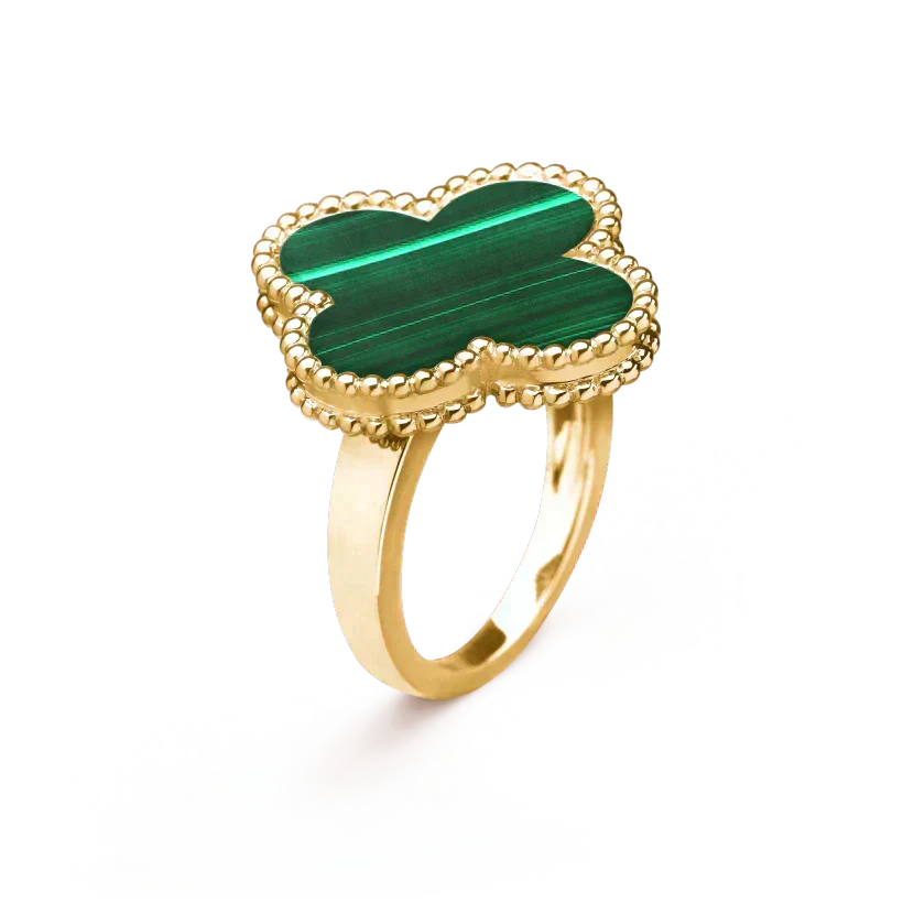 [⭐DORISW] CLOVER MALACHIT RING
