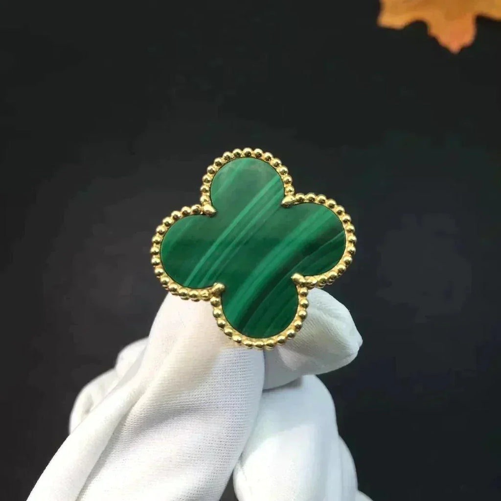[⭐DORISW] CLOVER MALACHIT RING
