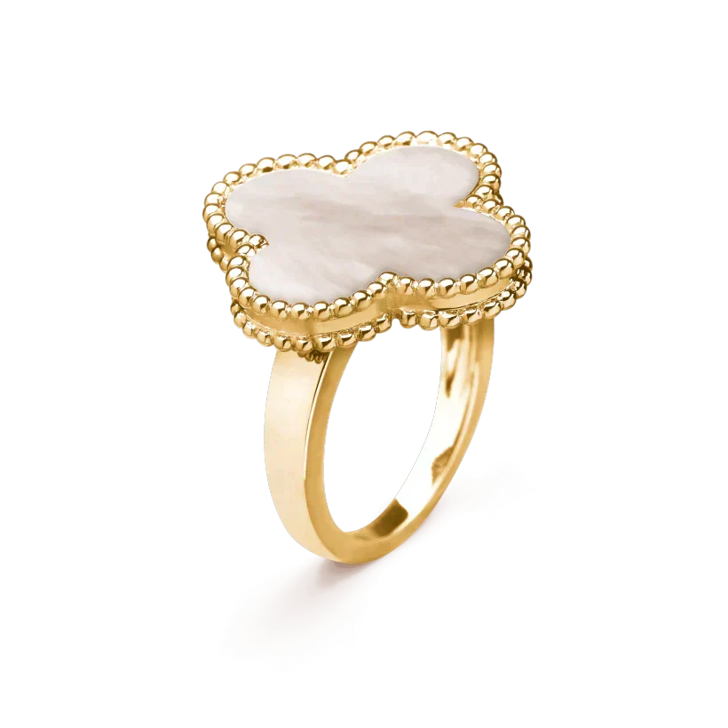 [⭐DORISW] CLOVER WHITE MOP RING