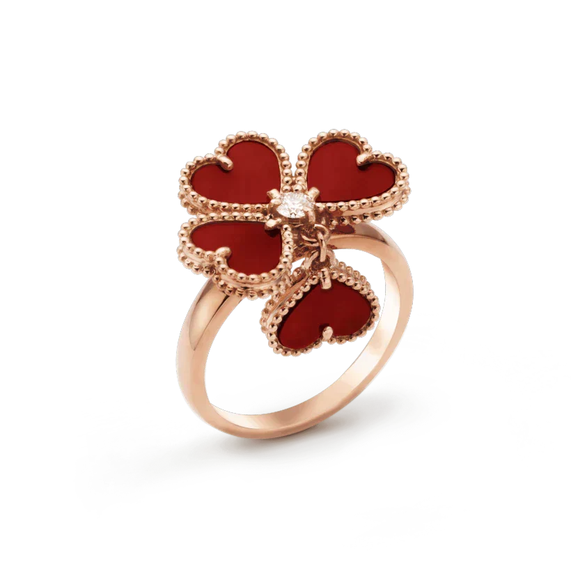 [⭐DORISW] SWEET CLOVER CARNELIAN RING