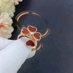 [⭐DORISW] SWEET CLOVER CARNELIAN RING