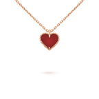 [⭐DORISW] SWEET CLOVER KARNELIAN HERZKETTE
